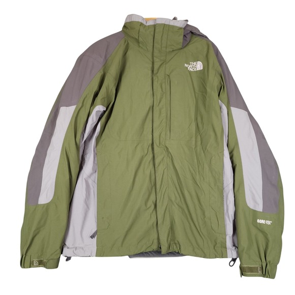 The North Face Gore Tex Olive Green Mens Ski Snowboard Jacket Size Medium